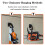 2pcs Tool Rack, Chainsaw Wall Mount Heavy Duty Chainsaw Hanger for Workshop Garage Garden 2