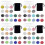 4Sets Assorted Cup Identifiers Wine Glass Markers 5