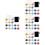 4Sets Assorted Cup Identifiers Wine Glass Markers 6