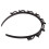 Korean version of the double-plate fixed bangs headband, black 1