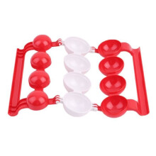 OUTAD - Herramienta de cocina de plástico para hacer albóndigas (rojo)