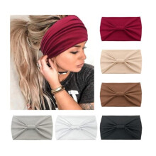 Pack Women's Wide Soft Elastic Headbands Bohemian Printed Yoga Sports Hairbands Multicolor (Red)