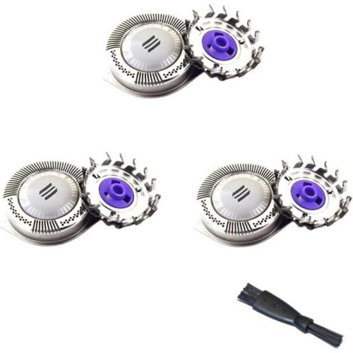 Ανταλλακτικές κεφαλές ξυρίσματος HQ8 για Philips PT739, PT737 και PT727 + Βούρτσα καθαρισμού