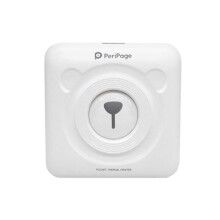 Impressora térmica de bolso Peripage - Branca - Bluetooth - Sem tinta - Tamanho A6