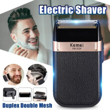 Kemei 3D Electric Shaver for Men, USB Facial Cleansing Brush, 15 x 10 x 5.5 cm
