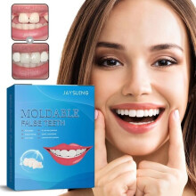 Kit de reparo temporário de dentadura - Branco - Cola forte - Adulto
