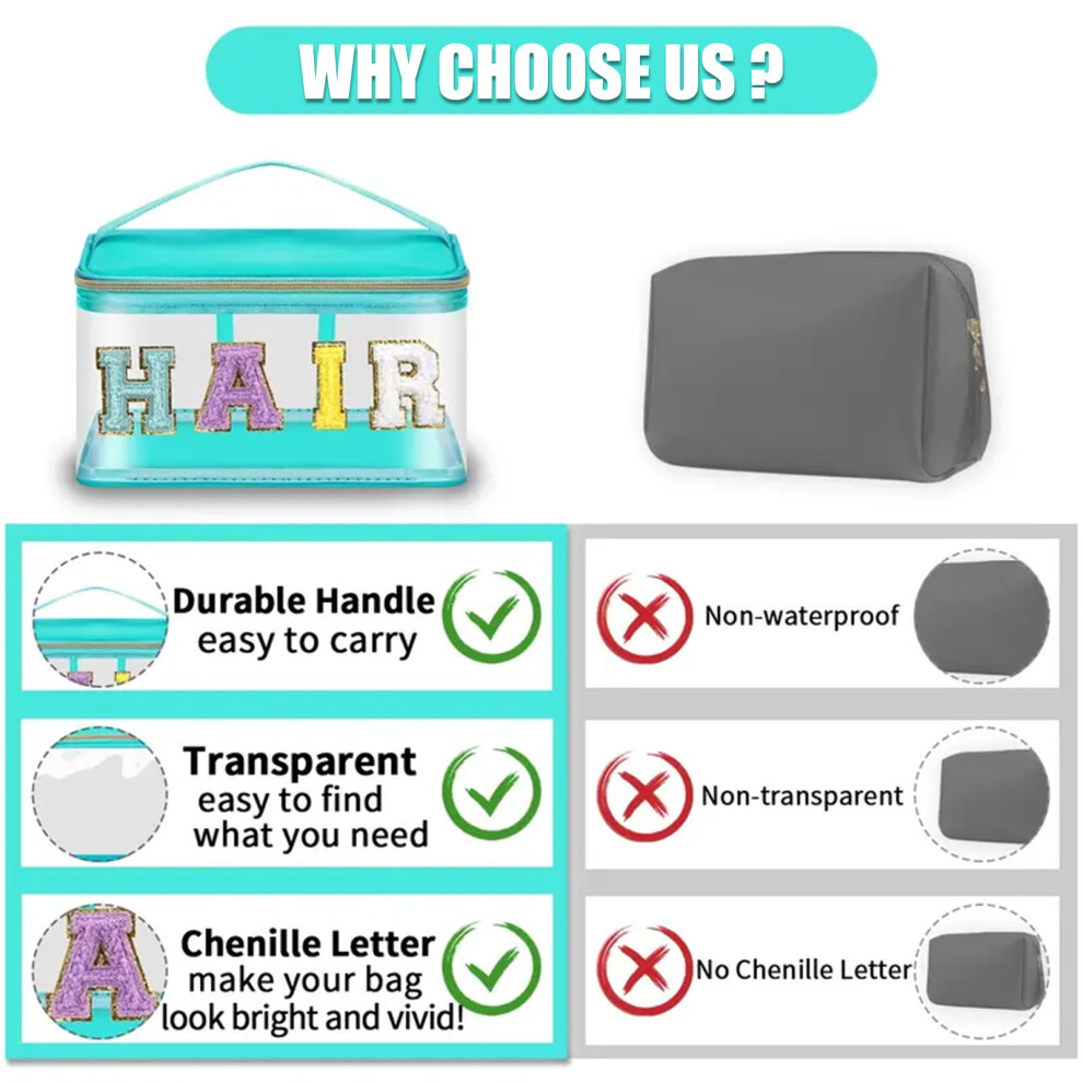 Dachuang Beauty Pvc Letter Cosmetic Bag For Travel & Daily Use