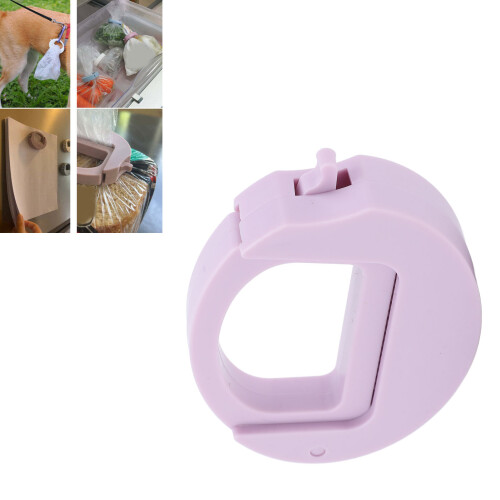 Beutelverschlussclip rosa multifunktional aus ABS 2