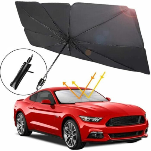 Πτυσσόμενο σκίαστρο αυτοκινήτου SUV 79 x 135 cm με προστασία UV από κράμα UPE