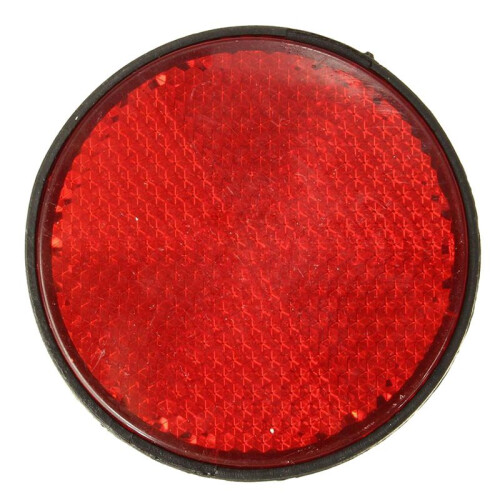 6Pcs Round Red Reflector Universal for Motorcycle ATV 5.6 x 0.8cm 2