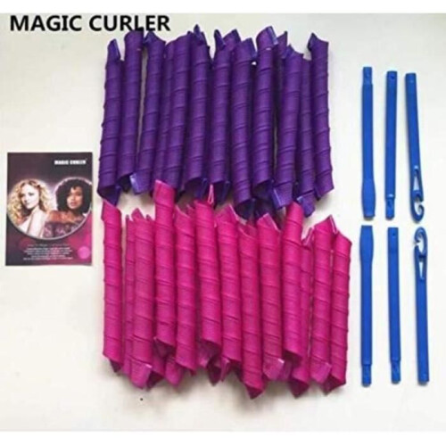 Χειροκίνητες μπικουτί - Magic Curler - 40 τεμάχια - Μωβ - Ενήλικες - Γυναίκες