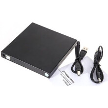 Masterizzatore DVD-R e CD-RW esterno USB 2.0 compatibile con Windows 2000/XP/VISTA/Windows 7 - Nero