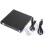Gravador externo USB 2.0 de DVD-R e CD-RW compatível com Windows 2000/XP/Vista/Windows 7 - Preto 1