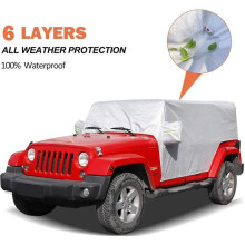 Aurinkosuoja - Jeep - Wrangler JK JL 4-ovinen - Vedenpitävä - UV-suojattu - 210D-kangas