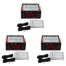 2X ETC-974 Cyfrowy Regulator Temperatury Mikrokomputer Termostaty Termostat Alarm ChłOdniczy 220 V Czujnik NTC