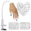 SPECOOL Silicone Manicure Practice Hand with 200 False Nails, Flexible and Professional 1