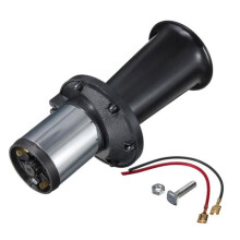 TEMPSA 12V vrachtwagenclaxon, antieke vintage trompet, chroom, voor auto, boot, tractor, zwart