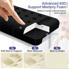 L-Shaped Desk Cushion, 2 PCS Elbow Rest for Desk with Ergonomic Support, Memory Foam Elbow Pad & Arm Rest for