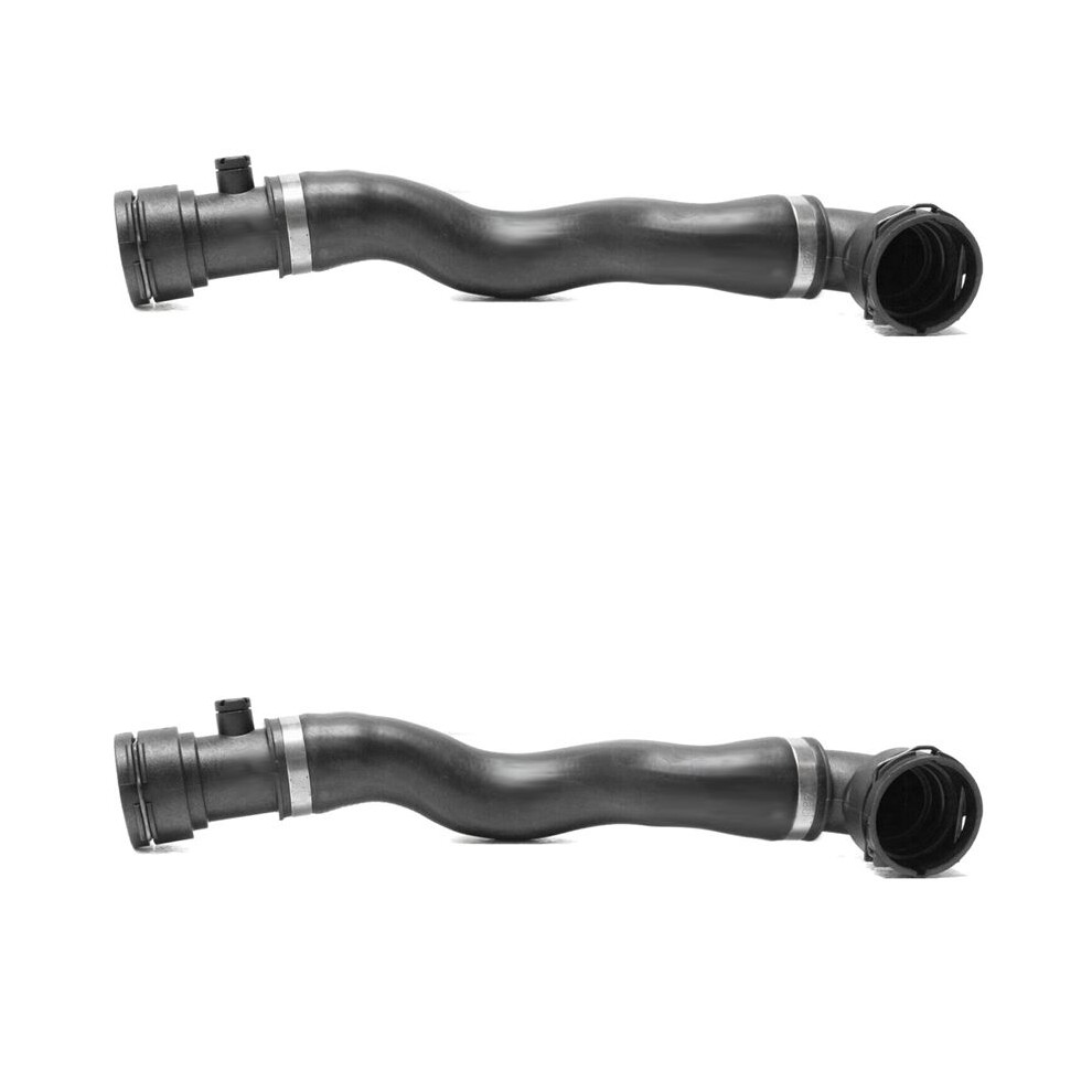 2X Upper Cooling System Radiator Water Hose With Bleeder Screw Fitting For E39 525I 528I 530I 1999-2003 11531705223 4713361927614