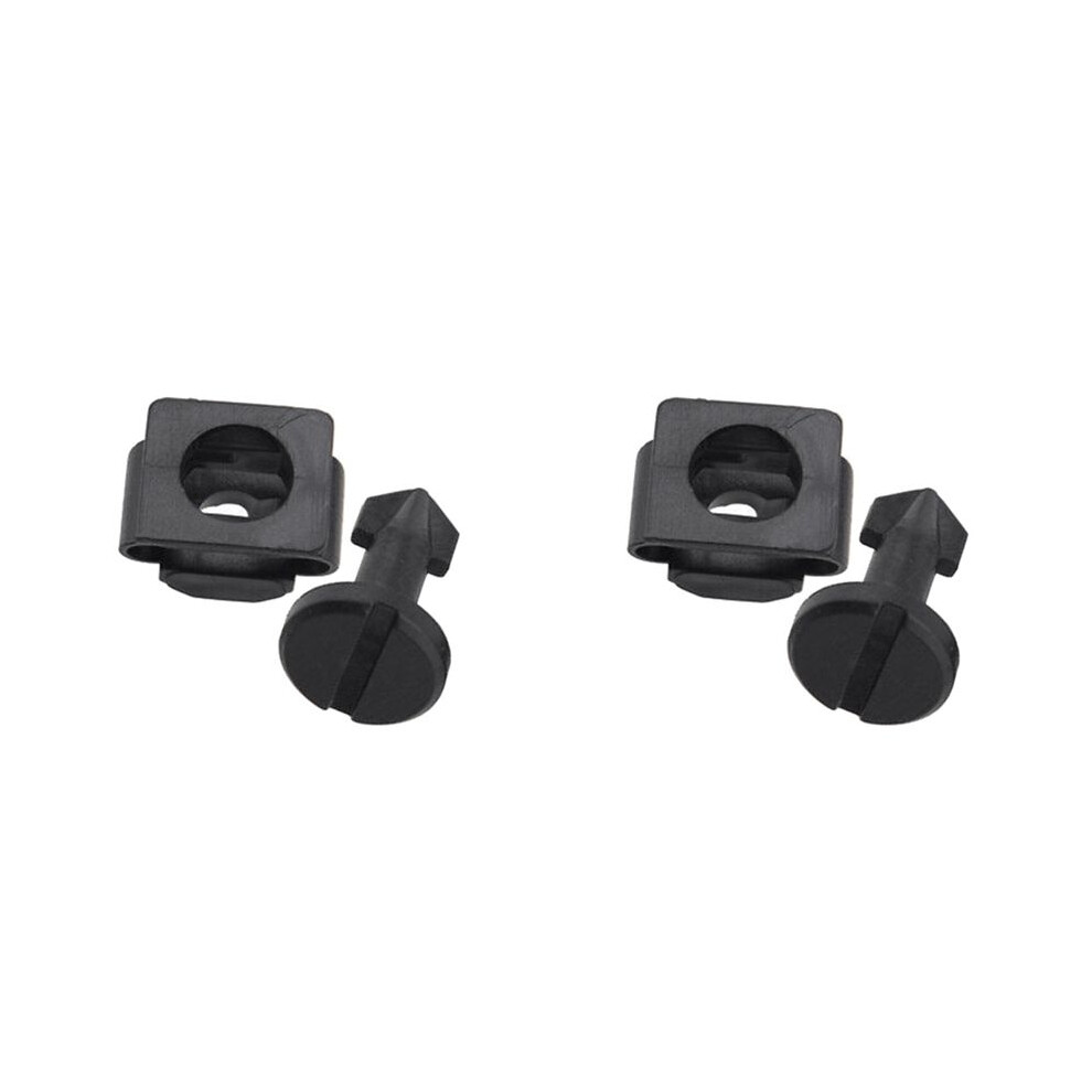 2X Engine Cover Undertray Wheel Arch Screw Plastic For 91501-Ss8-A01, 91601-Ss8-A01 Black 4713014783611