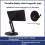 Suporte Portátil para Monitores de 4 A 18,5 Polegadas, em Liga de Alumínio, com Design Magnético e Rotação Ajustável em Múltiplos Eixos. 4