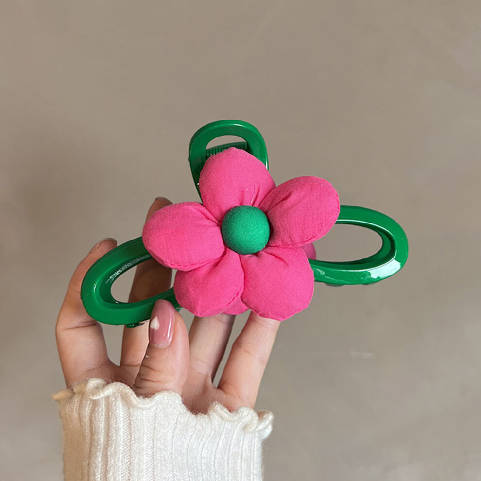 Dcph-Clothing Floral Hair Claw Clip For Thick/Thin Hair