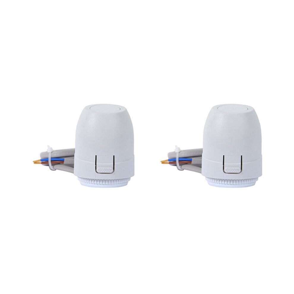 2X Floor Heating Valve Nc Ac 230V Electric Thermal Actuator Manifold For Underfloor Heating Thermostat 4711352774841
