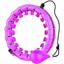 Hula Hoop, cerchio fitness per adulti - Grande cerchio regolabile con punte massaggianti e 24 parti rimovibili