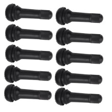 Confezione da 10 valvole per pneumatici - DILWE - TR414 - Gomma resistente - Compatibile con cerchi da 11,5 mm - Alta qualità