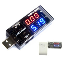 Voltmetro - KEWEISI Caricabatterie USB Tensione Corrente Misuratore Elettrico Rilevatore Mobile Tester Batteria