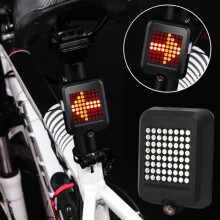 Luz trasera inteligente para bicicleta HURRISE con carga USB y señal de giro