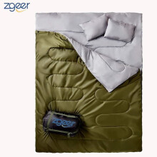 Saco de dormir doble - Tamaño XL, impermeable, para camping o senderismo, para 2 personas, 190 x 150 cm