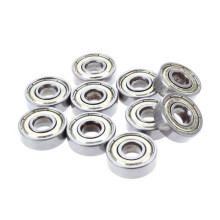 Rodamientos de bolas miniatura de ranura profunda de acero 608 ZZ, 8 x 22 x 7 mm, 10 unidades por paquete
