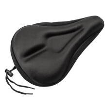 Funda para sillín de bicicleta unisex TRIXES con almohadilla de gel extra cómoda - Negra
