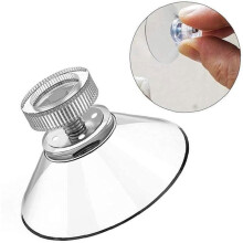 Ventosas, juego de 30 ventosas con rosca y tuercas moleteadas Ø 45 mm, transparentes, para coche, camping, ventana, parasol