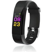 Bluetooth-smartarmband met activiteitstracker - Zwart - Gezondheidstracker - Compatibel met Android