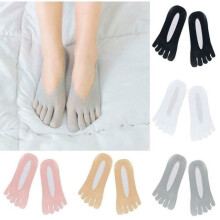 Calcetines ortopédicos de compresión para mujer, de corte bajo y con almohadilla de gel (paquete de 5)