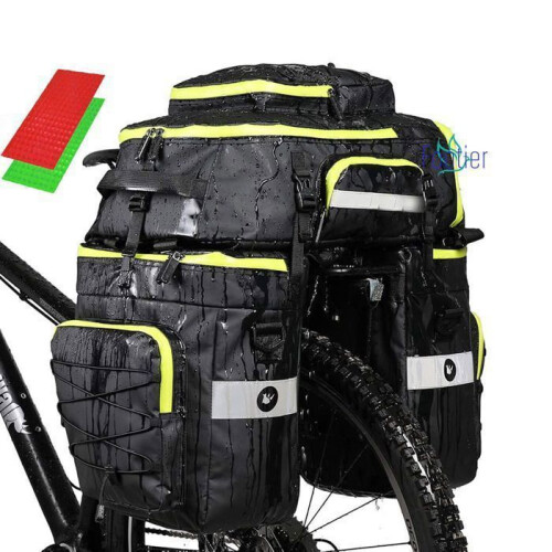 Τσάντα πίσω σχάρας FOOTIER 75L, τσάντα πλαισίου 3 σε 1, τσάντα πίσω καθίσματος με κάλυμμα