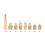 TS100 TS101 Brass Soldering Iron Tips M2-M8 Set 4