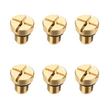 6X 17111712788 Radiator Overflow Coolant Expansion Tank Bleeder Screw Gold for  E36 E39 E46 Etc.