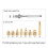 TS100 TS101 Brass Soldering Iron Tips M2-M8 Set 6