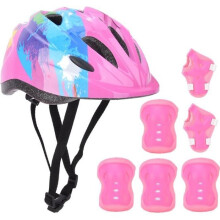 Equipo de Protección - CHE - 7 piezas - Casco - Rodillera - Codera - Color rosa