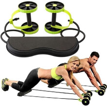 Tabla/Máquina para abdominales, Rueda Rally, Cuerda de tracción multifunción, Rueda para abdominales - Fitness en casa