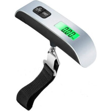 Bilancia elettronica per bagagli - Non specificata - 50 kg - Funzione tara - Cinghia inclusa - Display digitale
