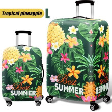 Elastische beschermhoes voor reiskoffer met tropisch ananaspatroon, 66-71 cm (lengte)