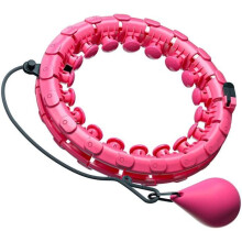 DARMOWADE Irrotettava Smart Hoop - Fitness - Vaaleanpunainen - Säädettävä koko - 360 hieronta