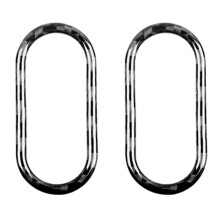 2X Carbon Fibre Interior Warning Light Button Cover for Cooper F55 F56 Countryman F60