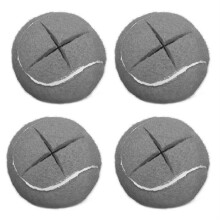 Pelotas de tenis para patas de muebles y protección del suelo.
