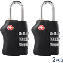 XCSOURCE Confezione da 2 lucchetti a combinazione TSA con codice per valigie e bagagli, HS206