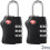XCSOURCE 2 Pack TSA Combination Lock with Code for Suitcase, Luggage, HS206 1